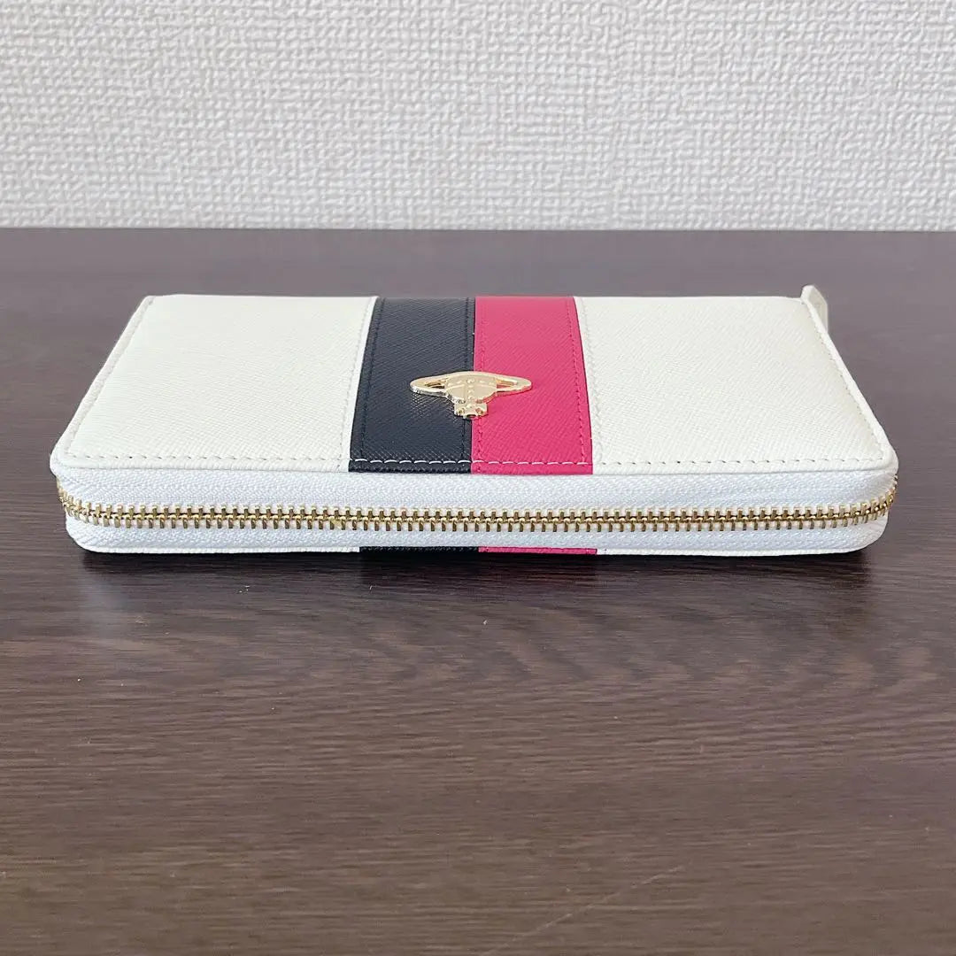 Brand new, unused, Vivienne's long wallet, white, 55VV353, men's, women's