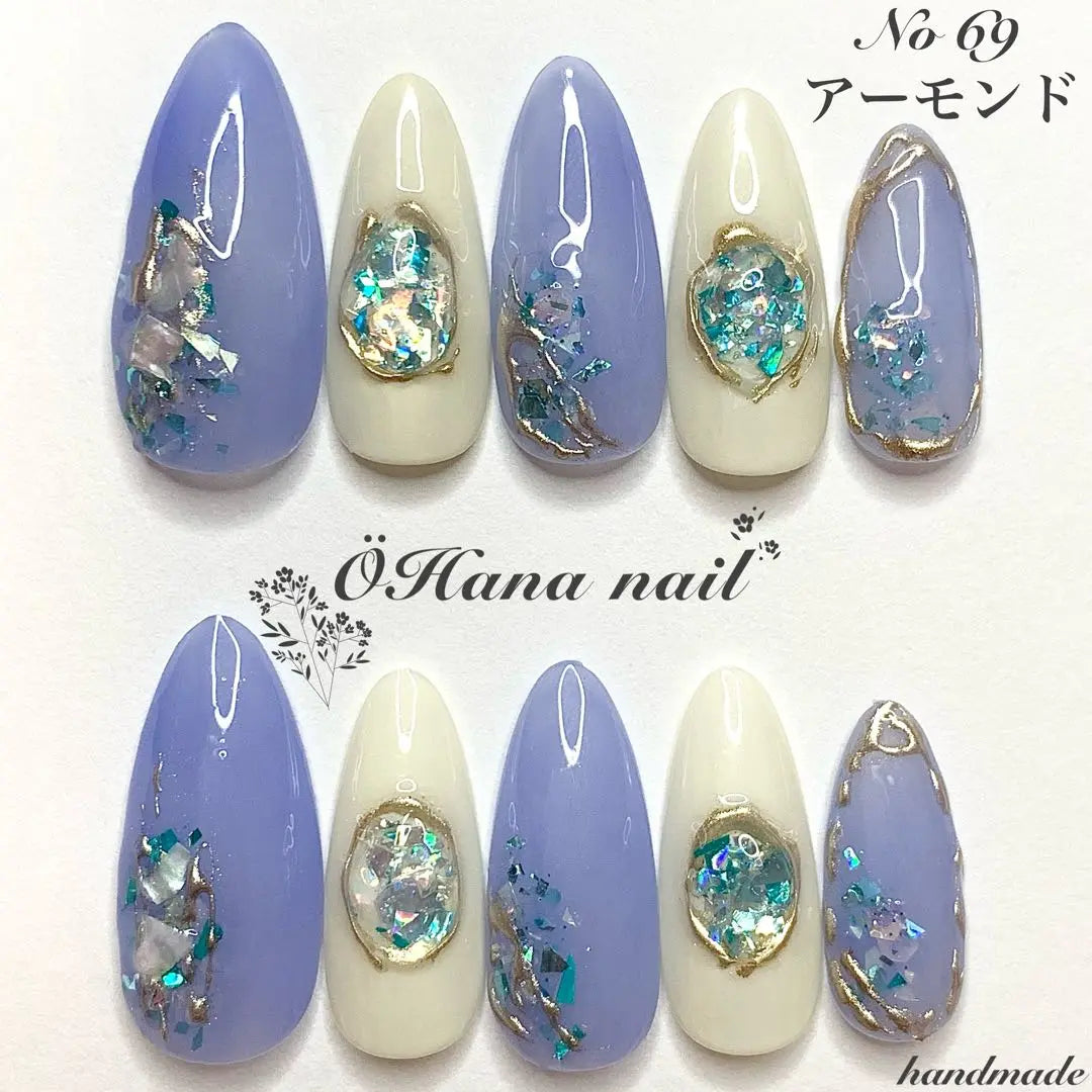 Nails, nail tip order, nuance, gem, shell, sheer, glitter