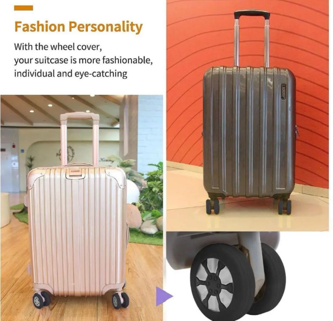 The lowest price ️Suit case wheel protection carry case cover luggage caster cover | 最安値‼️スーツツケース 車輪保護 キャリーケースカバー　荷物キャスターカバー