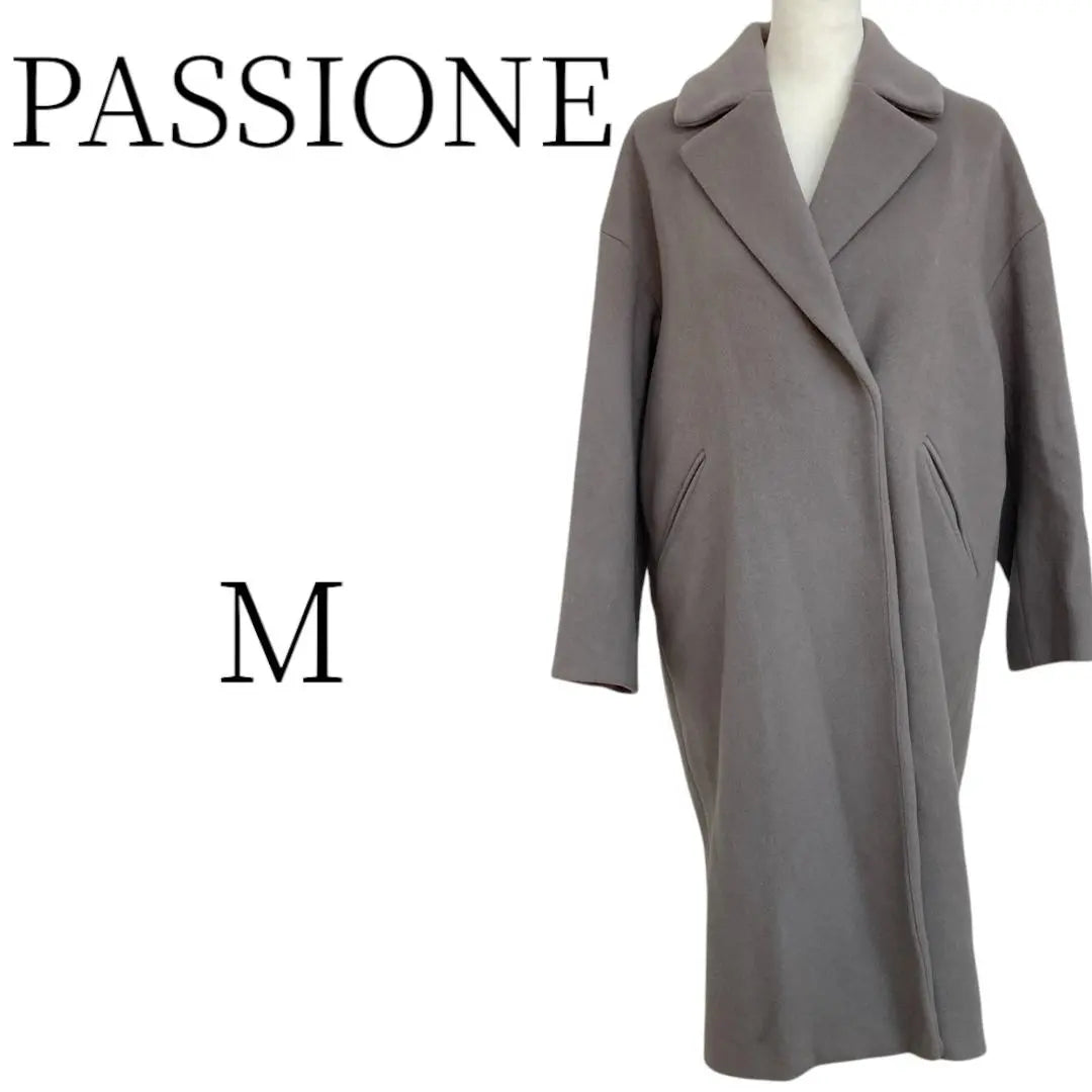 PASSIONE Greige Chester Coat M