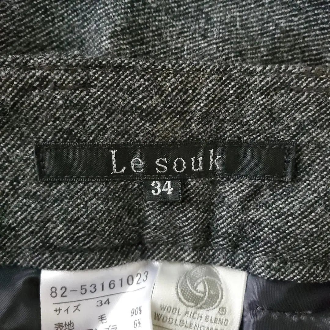 ★Good condition★ Le souk pants, slacks, wool pants, 3% cashmere, XS