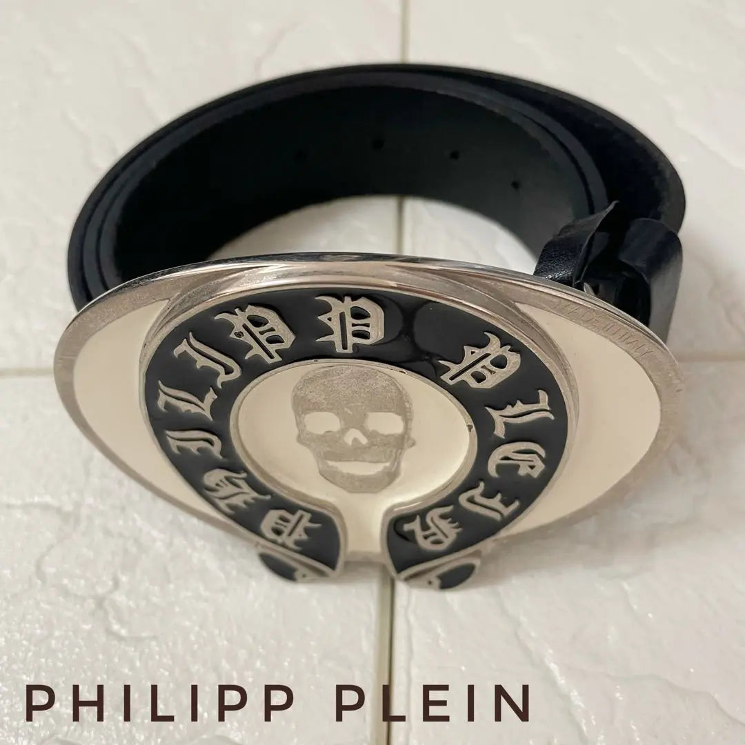 [PHILIPP PLEIN] Skull Buckle Belt