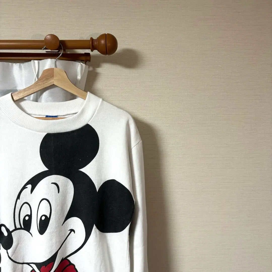 80s USA made blue tag Disney Disney sweatshirt Mickey White