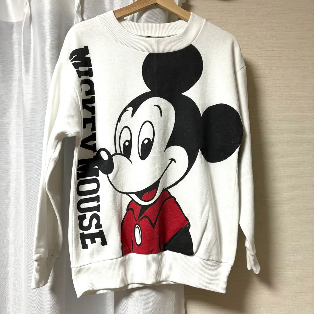 80s USA made blue tag Disney Disney sweatshirt Mickey White