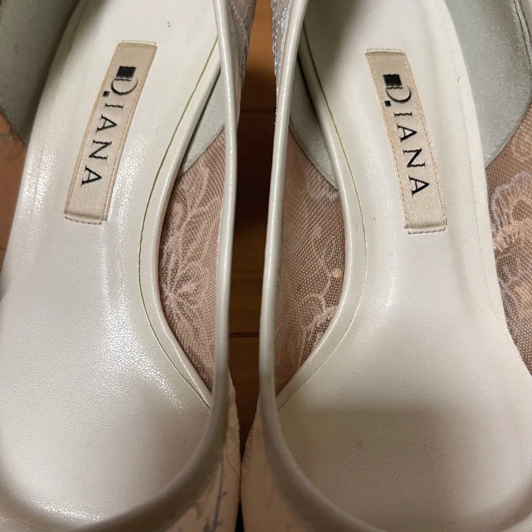 [Good condition] DIANA Bridal Shoes Shoes Lace Pumps 21cm