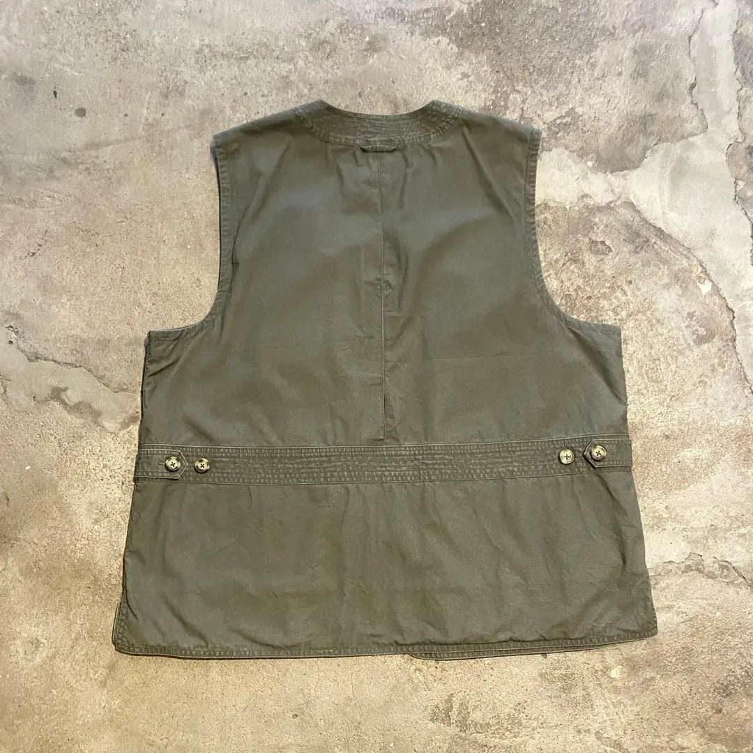 2XL L.L.BEAN Safari Vest Green