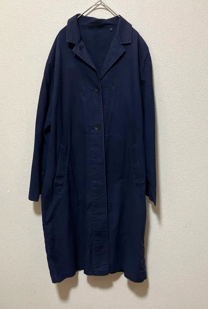 Uniqlo Spring Coat Down Long Casual XL Navy