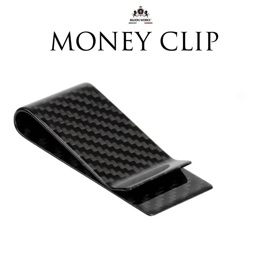 Money Clip Carbon Black Cool Fashionable Men's Mini Wallet