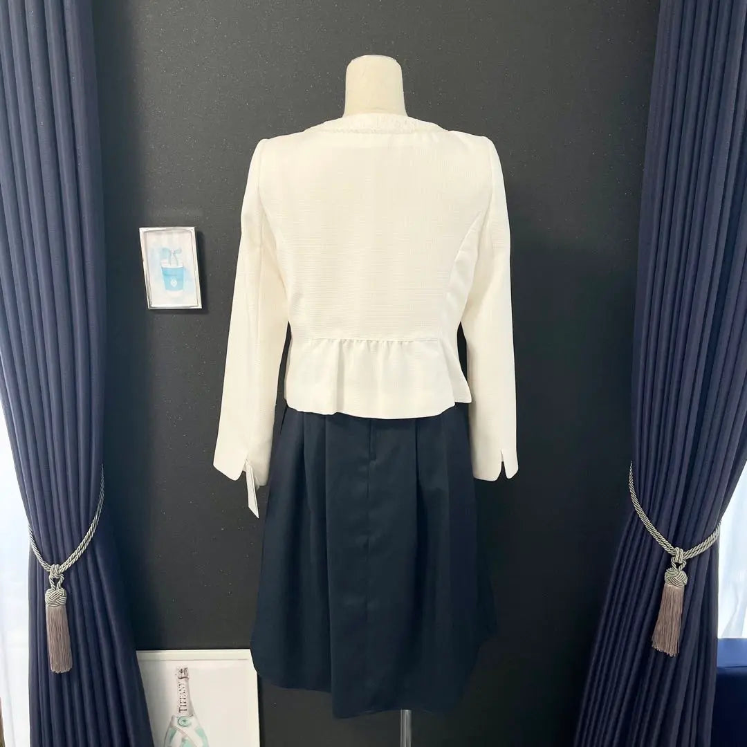 Traje de una pieza talla 11 para mujer, blanco, nuevo, sin usar, traje de ceremonia de graduación