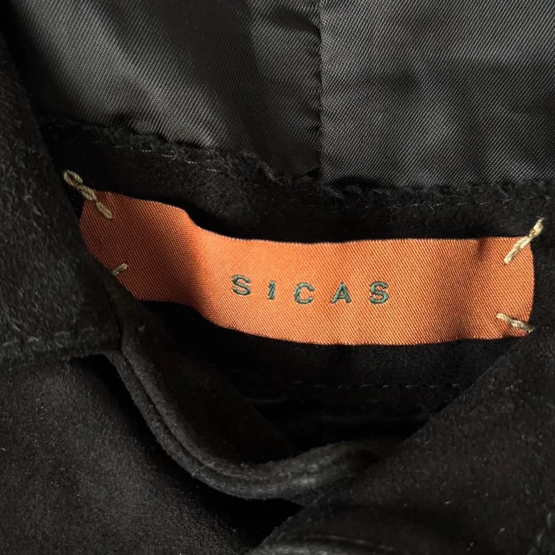 SICAS Cicas Suede Belted Court SABATO2 48 Black