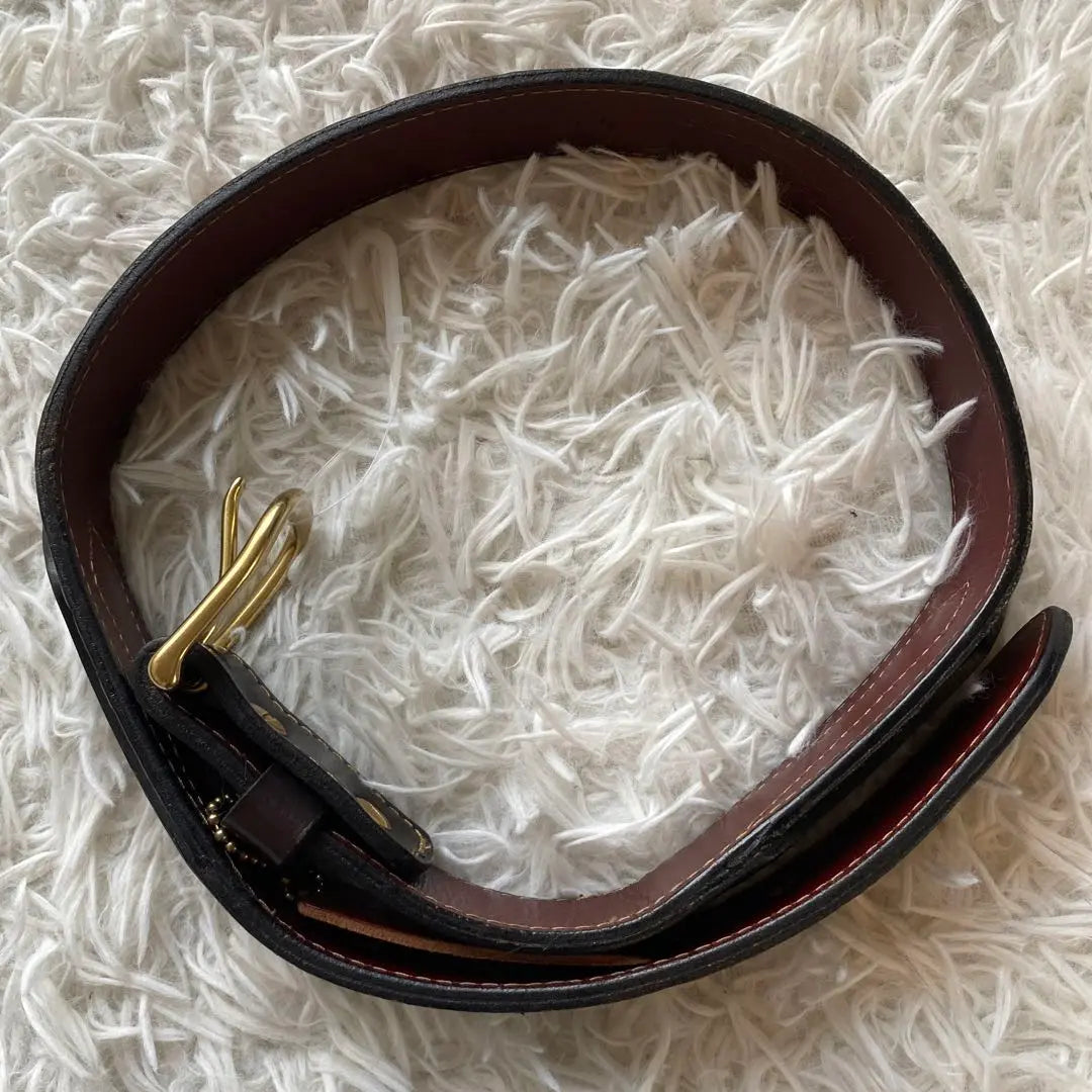 CORONADO LEATHER Coronado leather belt brown embossed