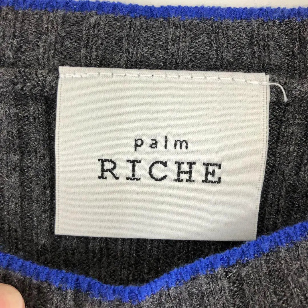 Pome Riche Palm Riche Try Color Knit 240820-8 | ポームリシュ Palm Riche トライカラーニット240820-8