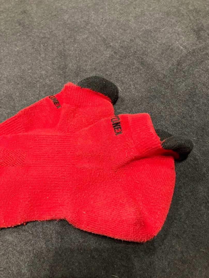 YONEX Red Short Socks