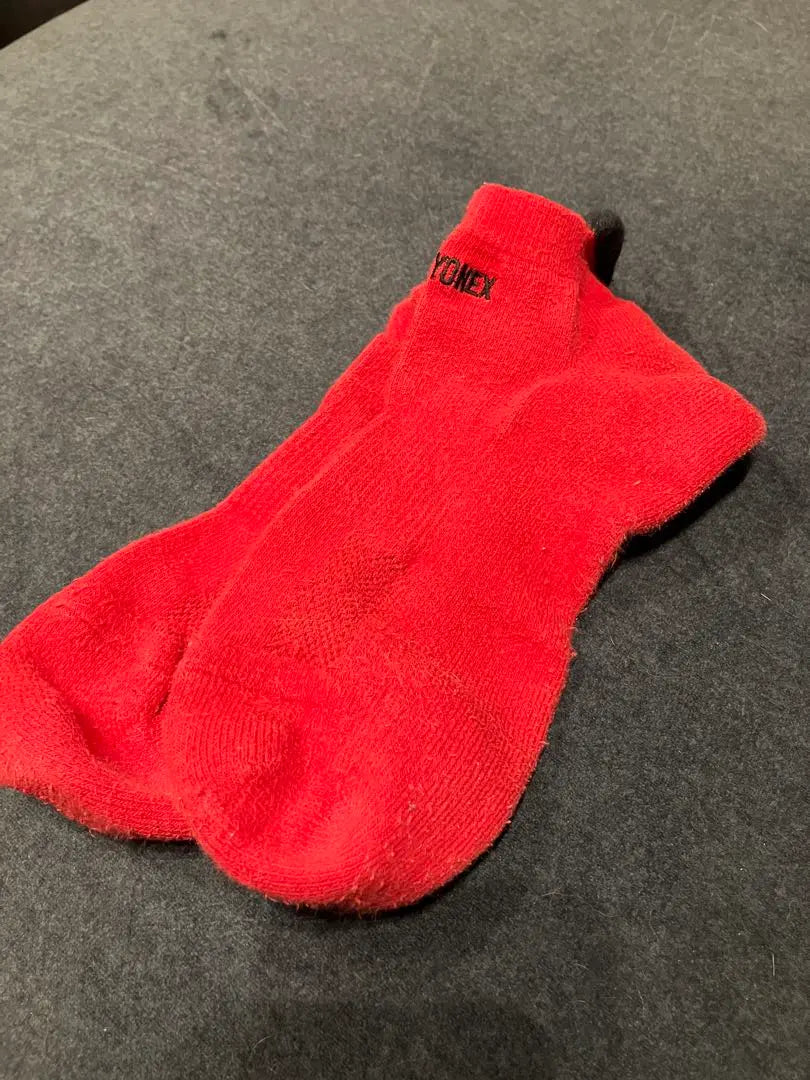 YONEX Red Short Socks