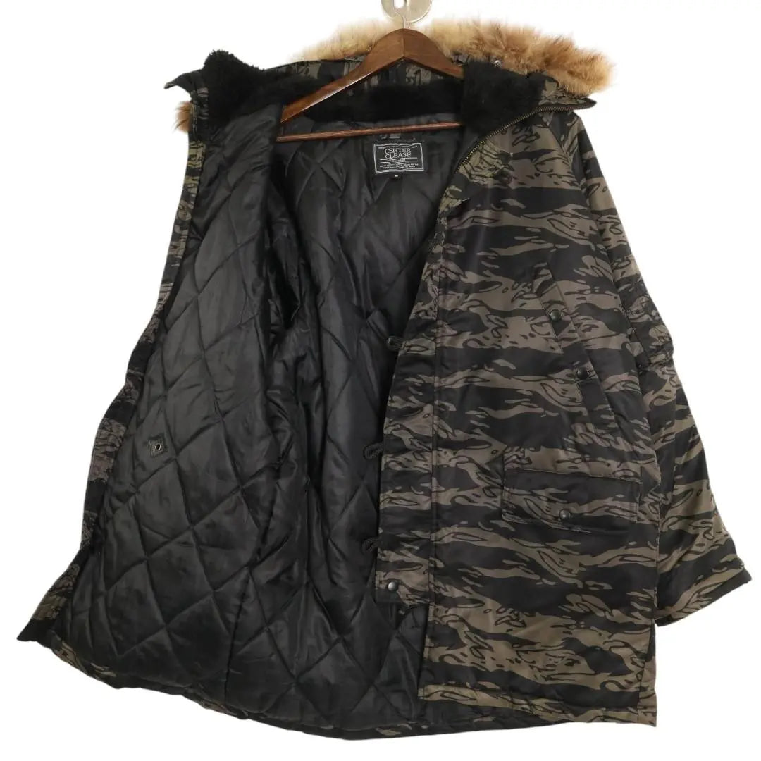 Chaqueta de vuelo CENTER CLEASE N-3B con estampado de camuflaje tigre, talla M