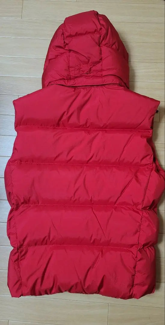 Polo by Ralph Lauren Hooded Down Vest M Red