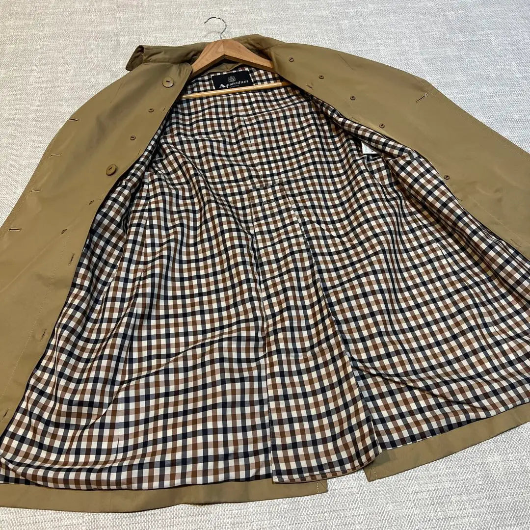 [Buen estado] Gabardina Aquascutum forro azul azul beige