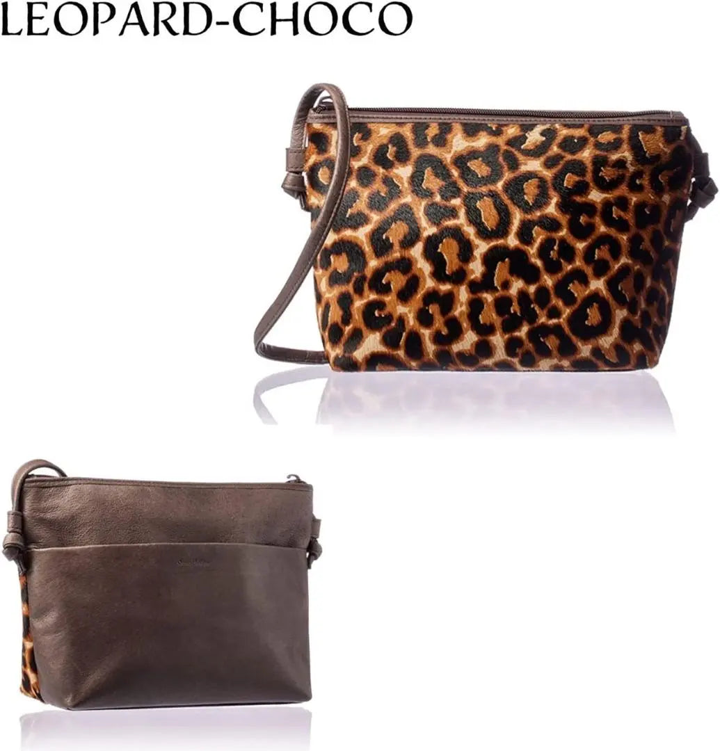 ❤Italian-made harako leather❣A stylish and celebrity-like animal pattern♪❤Pochette