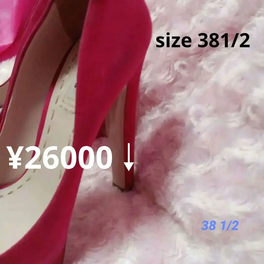 [Sale ❤ Miu Miu High Heel Pumps Pink Suede Pain Small ¥26,000↓