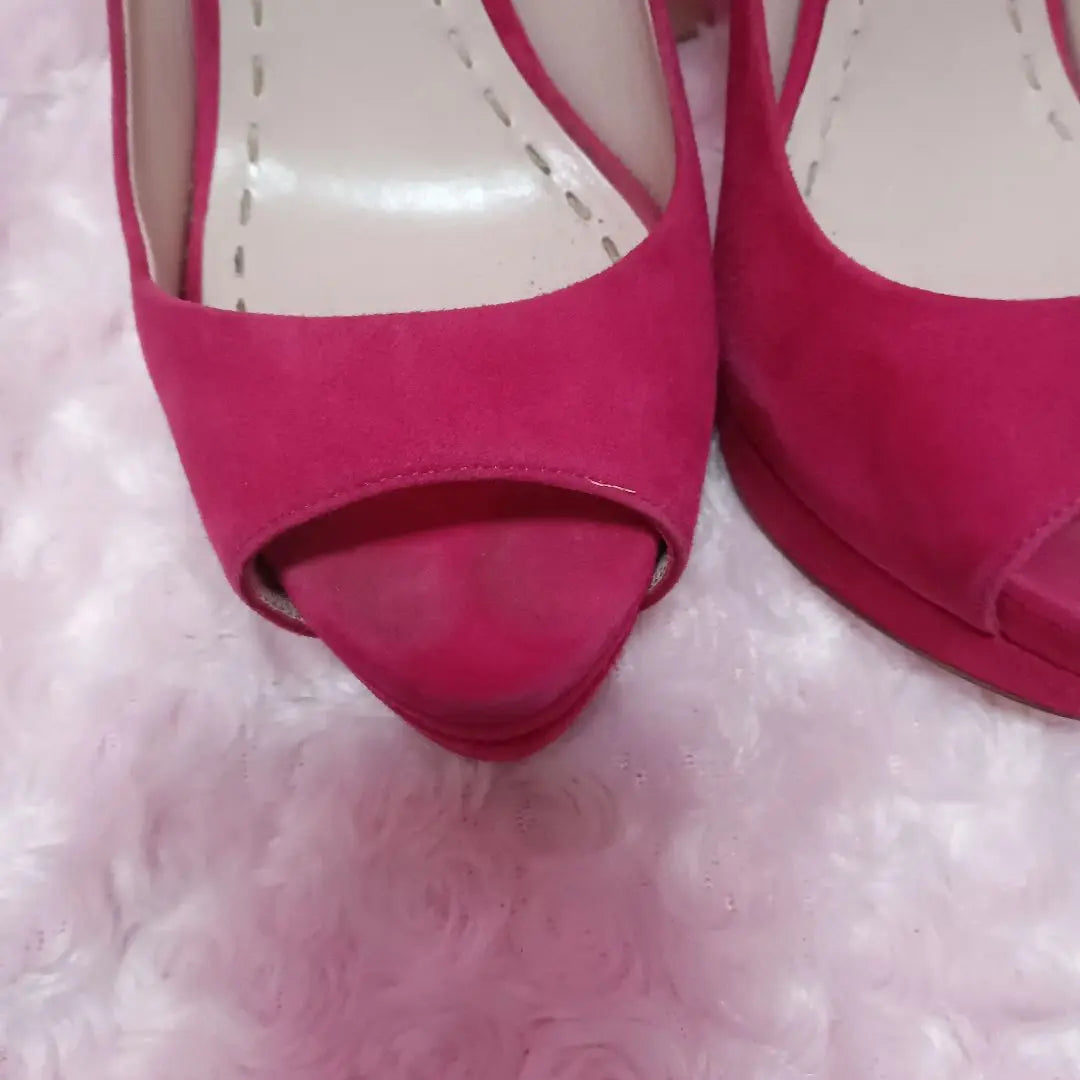 [Sale ❤ Miu Miu High Heel Pumps Pink Suede Pain Small ¥26,000↓