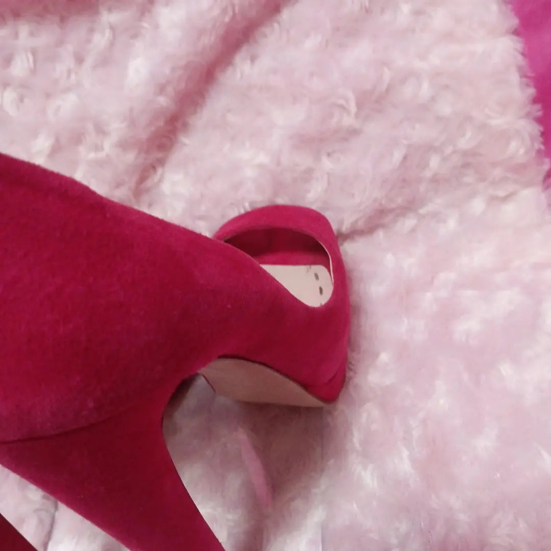 [Sale ❤ Miu Miu High Heel Pumps Pink Suede Pain Small ¥26,000↓