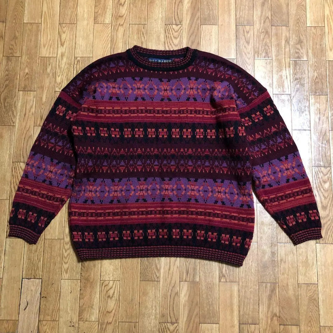 80s Scotland BILL BABER Handmade Wool Sweater