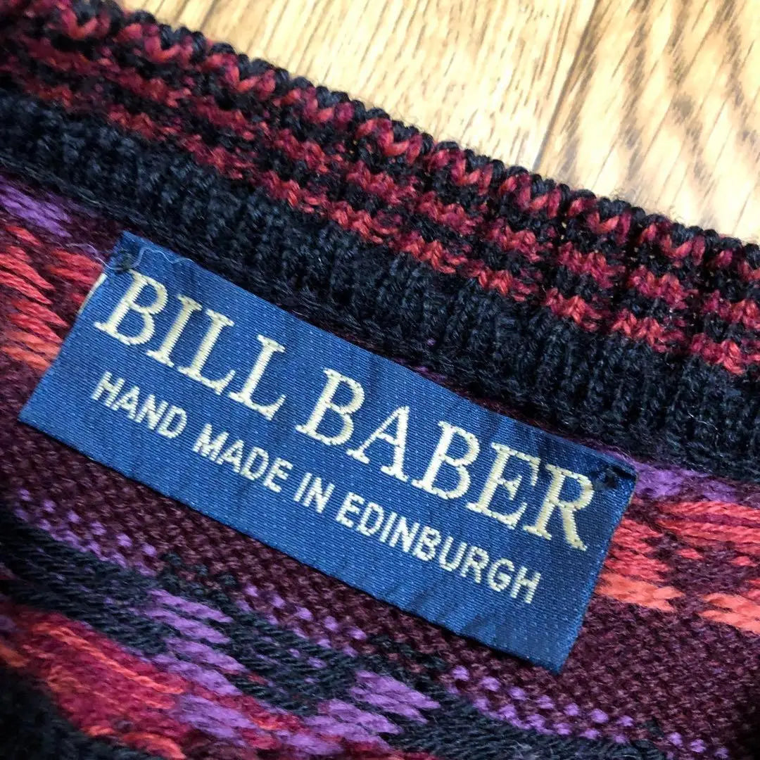 80s Scotland BILL BABER Handmade Wool Sweater