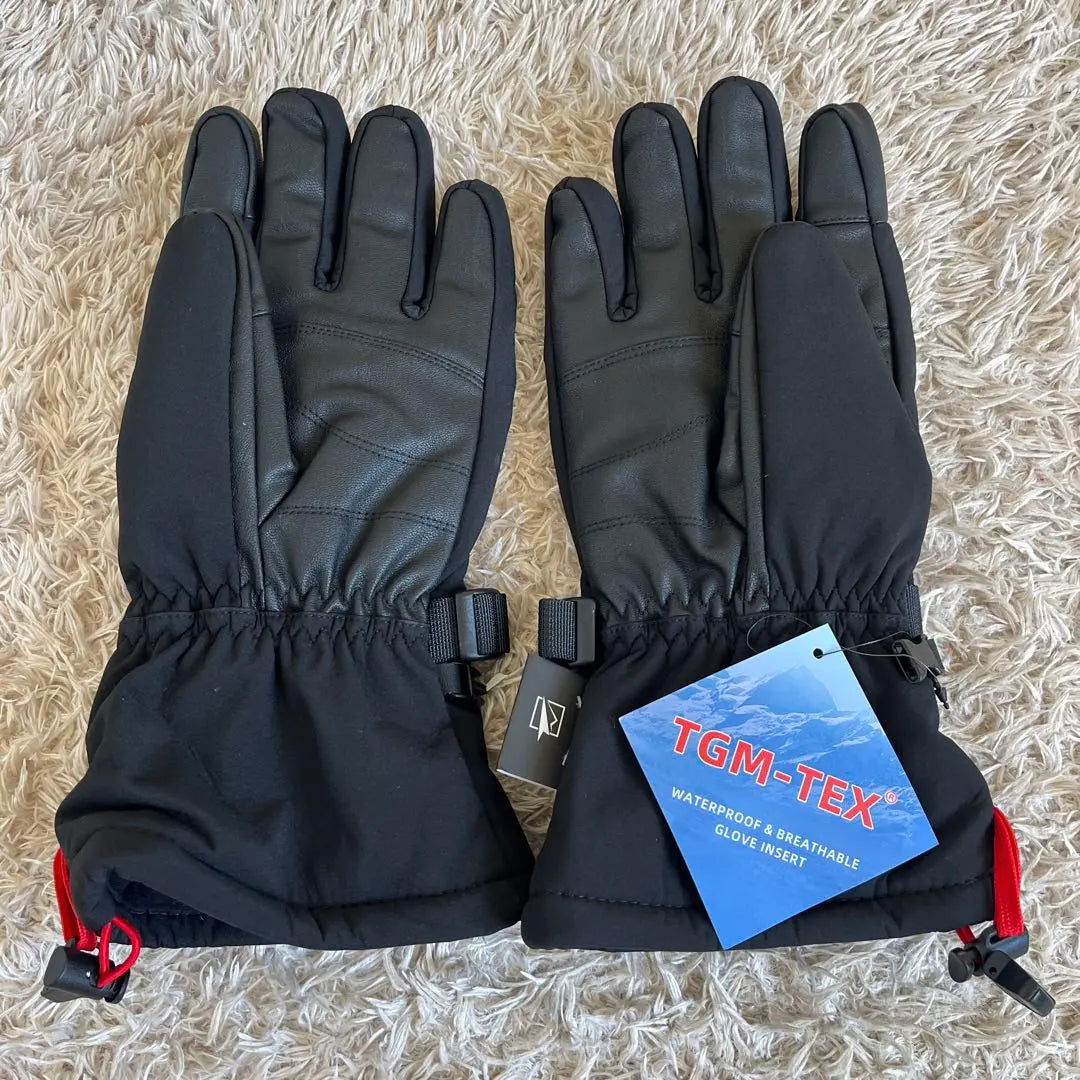 New tag with ski gloves XL Black Snobo gloves Gender combined use