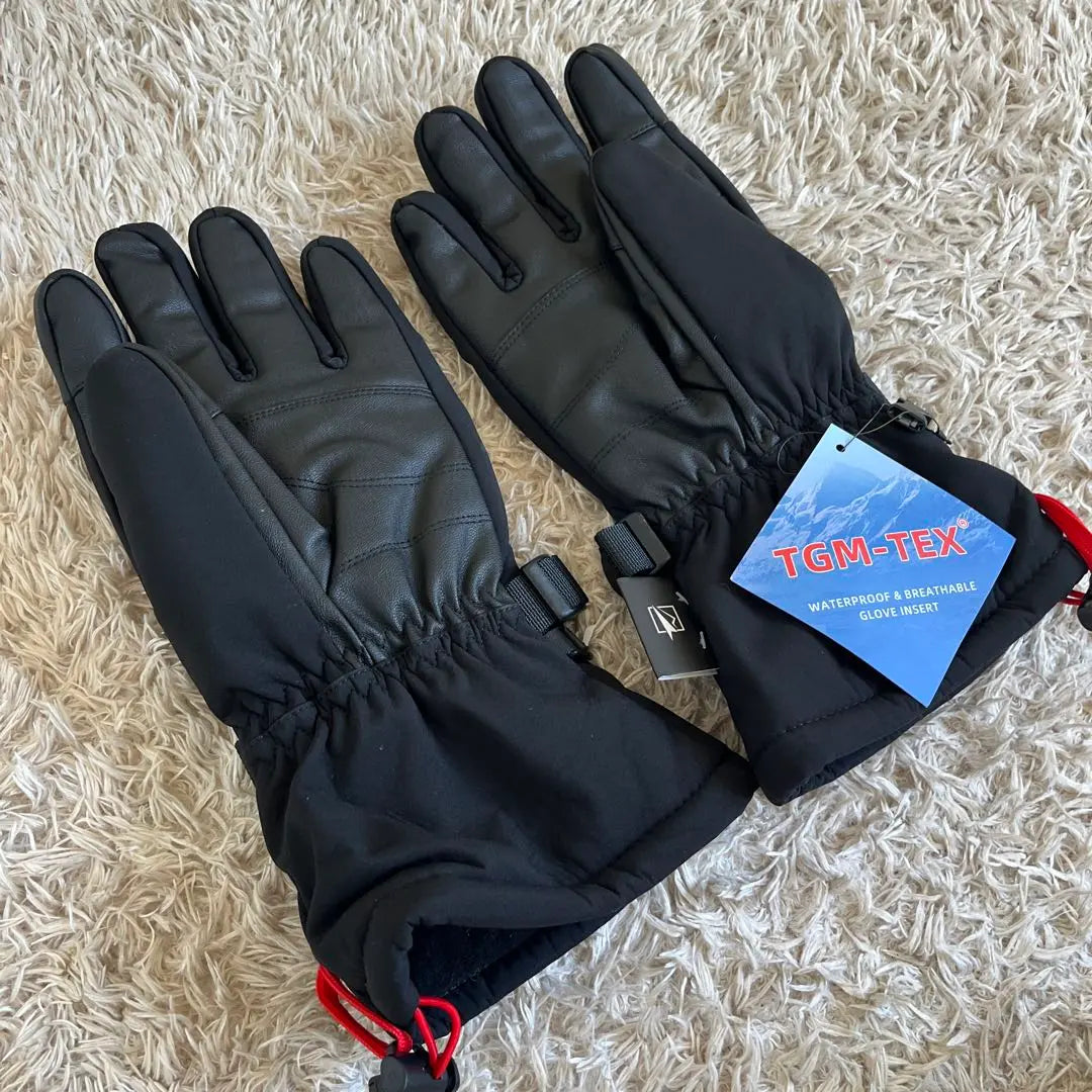 New tag with ski gloves XL Black Snobo gloves Gender combined use