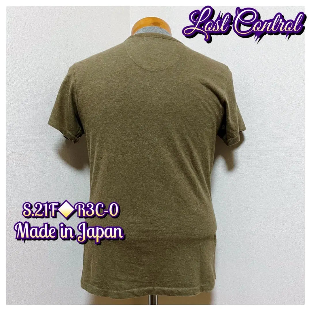 ★Lost Control★ Henley Neck Shirt Olive