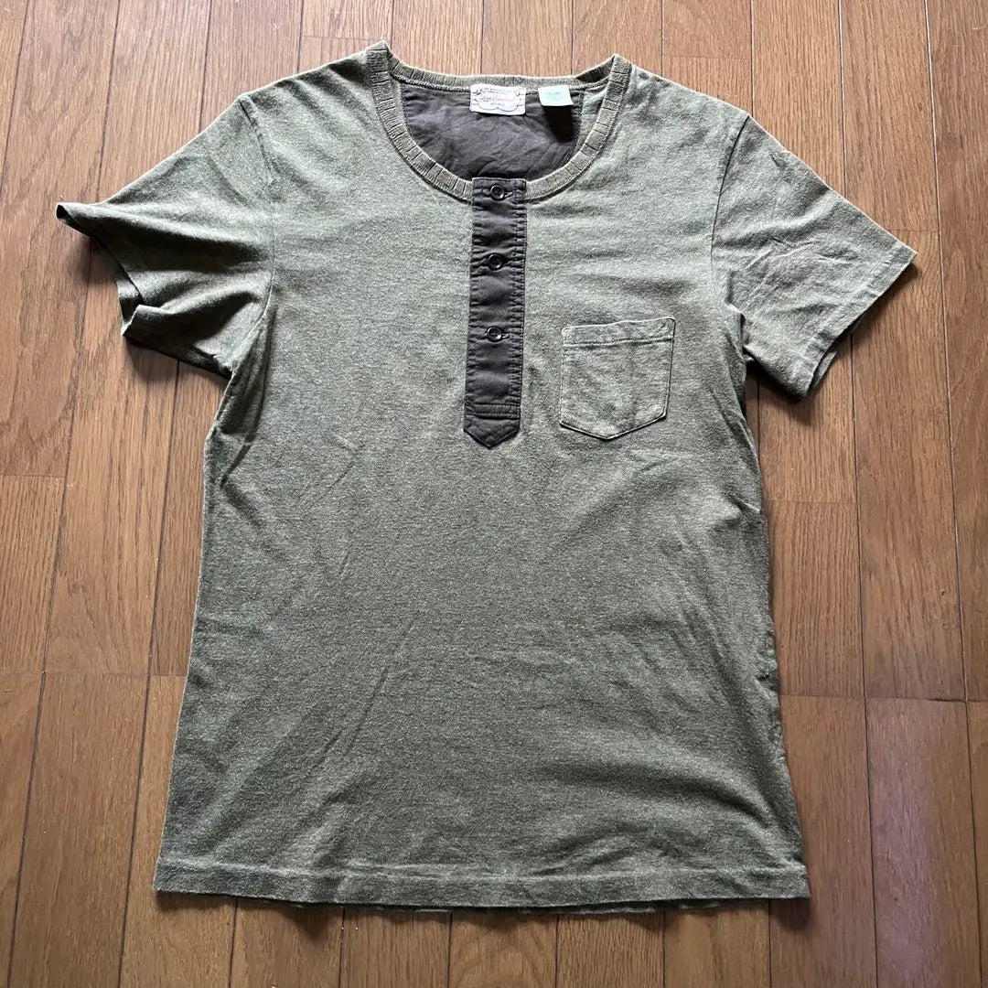 ★Lost Control★ Henley Neck Shirt Olive