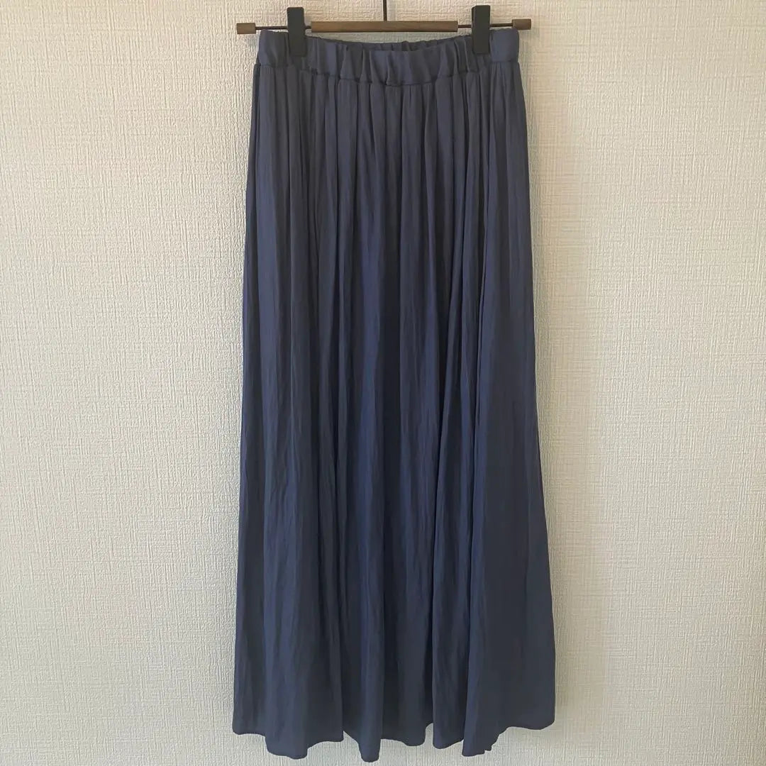 Sense of Place Dark Blue Long Skirt Elastic Waist