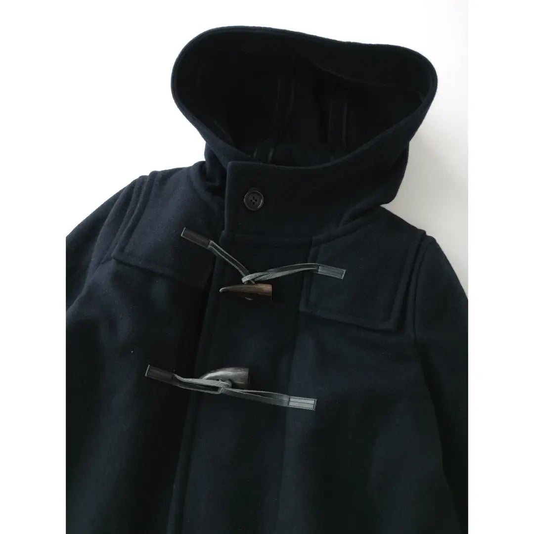 LE MELANGE Lumelangju Long Duffel Coat Dark Navy