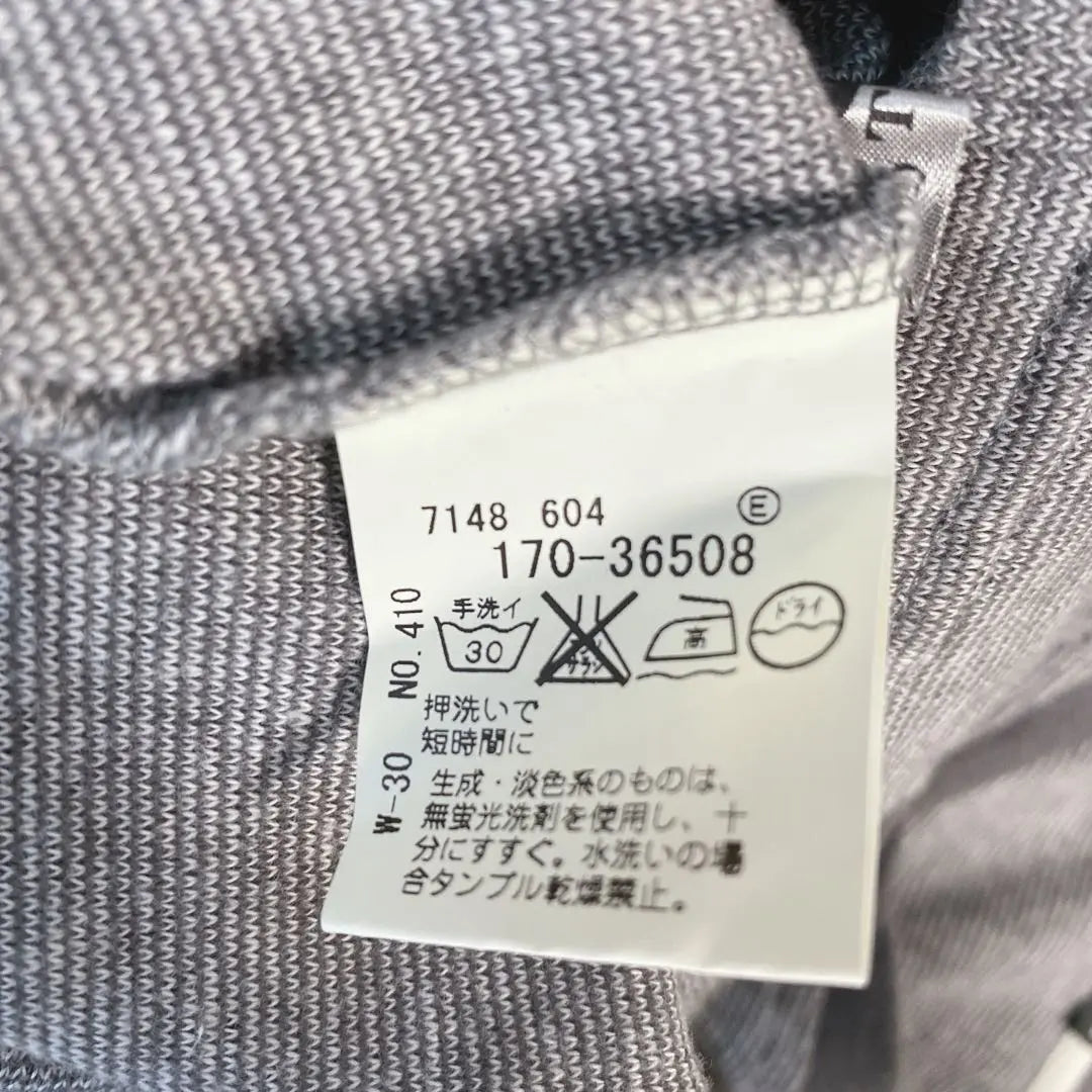 Camiseta Hombre Teka Manga Corta Cut Saw M algodón 100% Gris Casual | ティーケー メンズ 半袖 カットソー M 綿100% グレー カジュアル