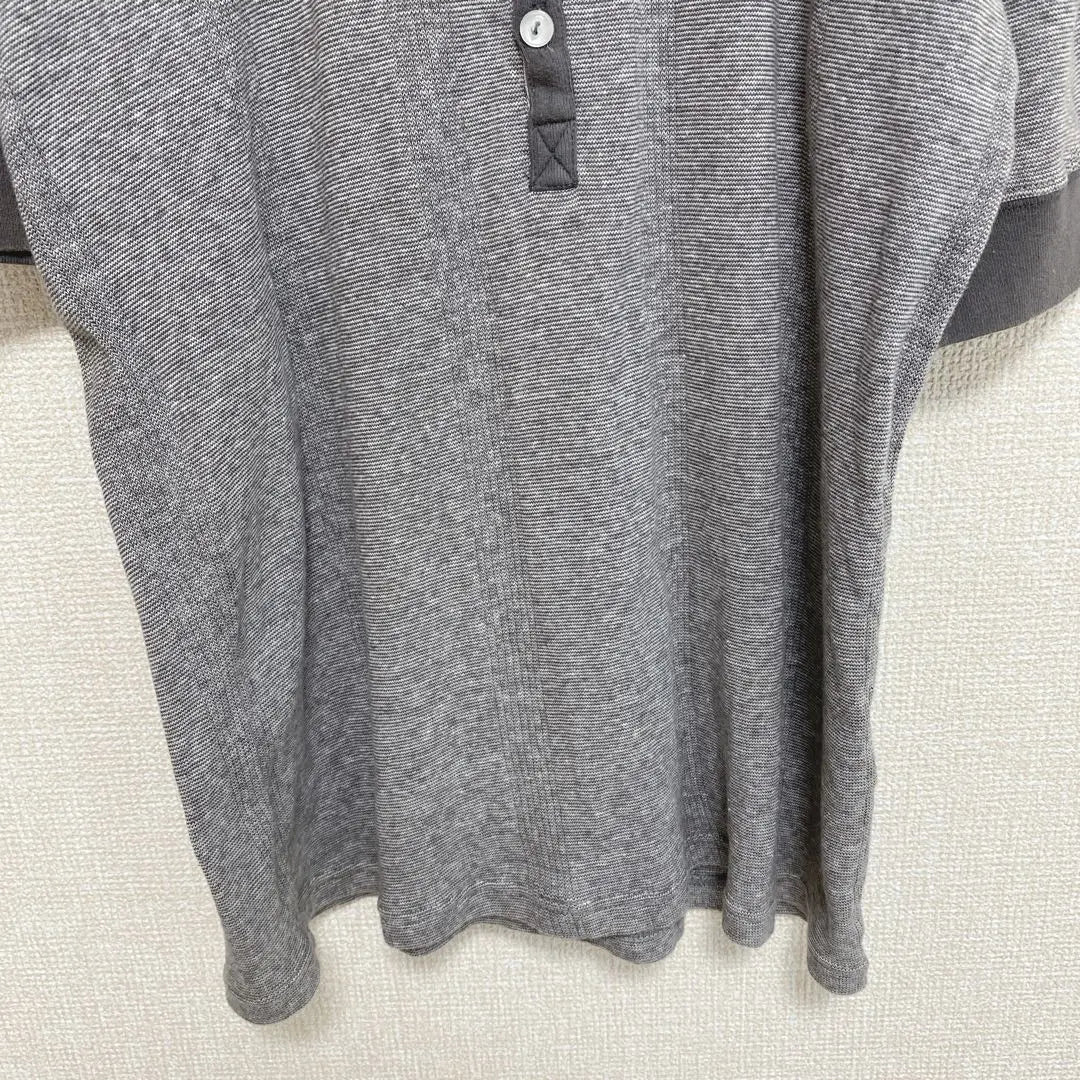 Camiseta Hombre Teka Manga Corta Cut Saw M algodón 100% Gris Casual | ティーケー メンズ 半袖 カットソー M 綿100% グレー カジュアル