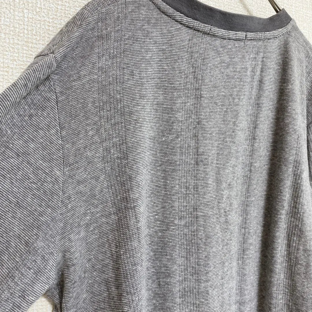 Teka Men's Short Sleeve Cut Saw M cotton 100% Gray Casual | ティーケー　メンズ　半袖　カットソー　M 綿100% グレー　カジュアル