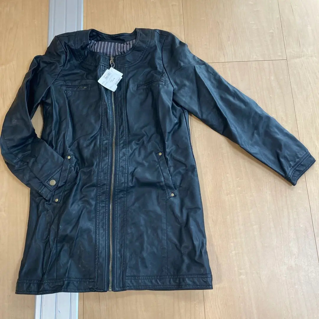 Black Leather Jacket Riders Size M Brand New Unused