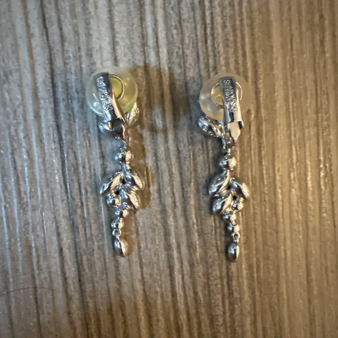 Swarovski leaf motif earrings