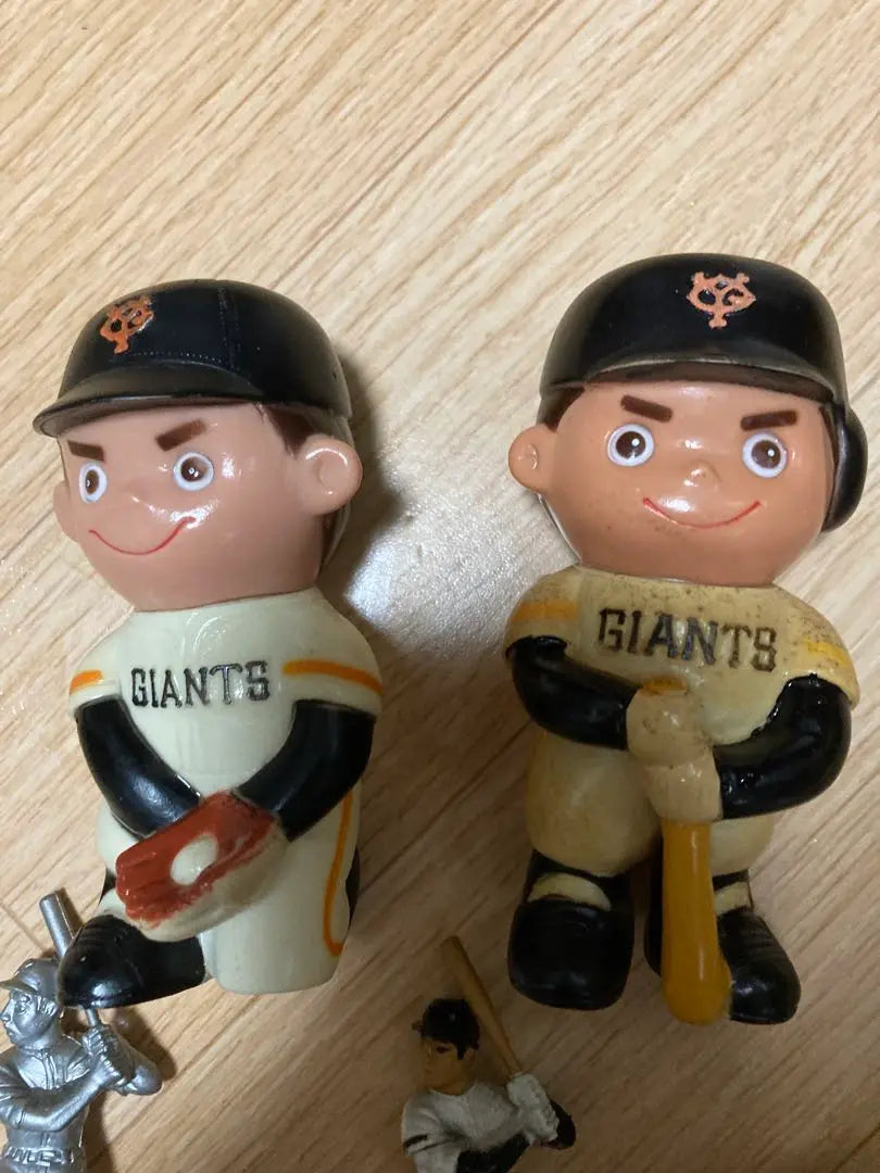 Set of 5 baseball soft vinyls such as the Yomiuri Giants, Oh Sadaharu, piggy bank, Giants