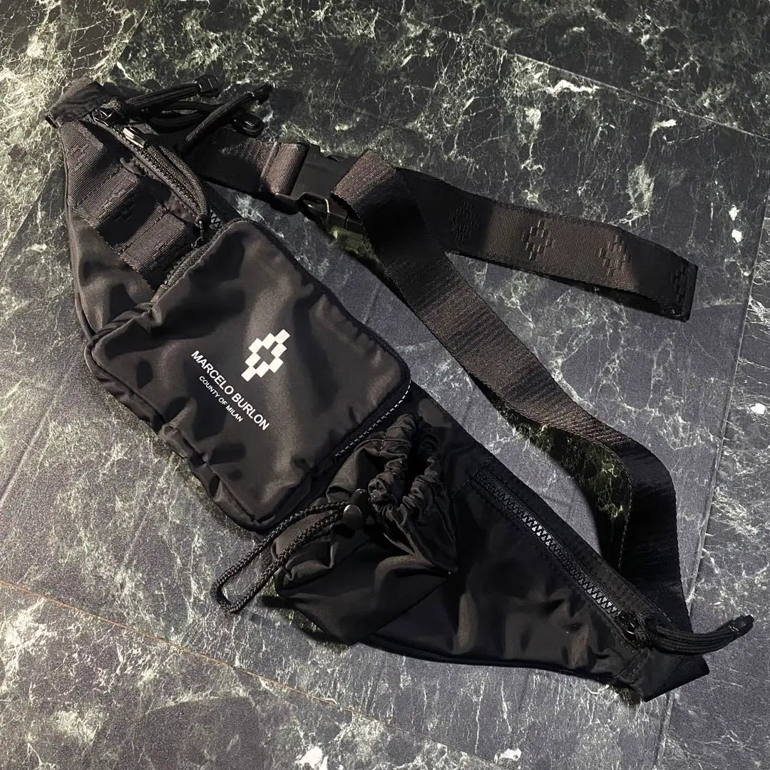 【MARCERO BURLON】nylon waist bag