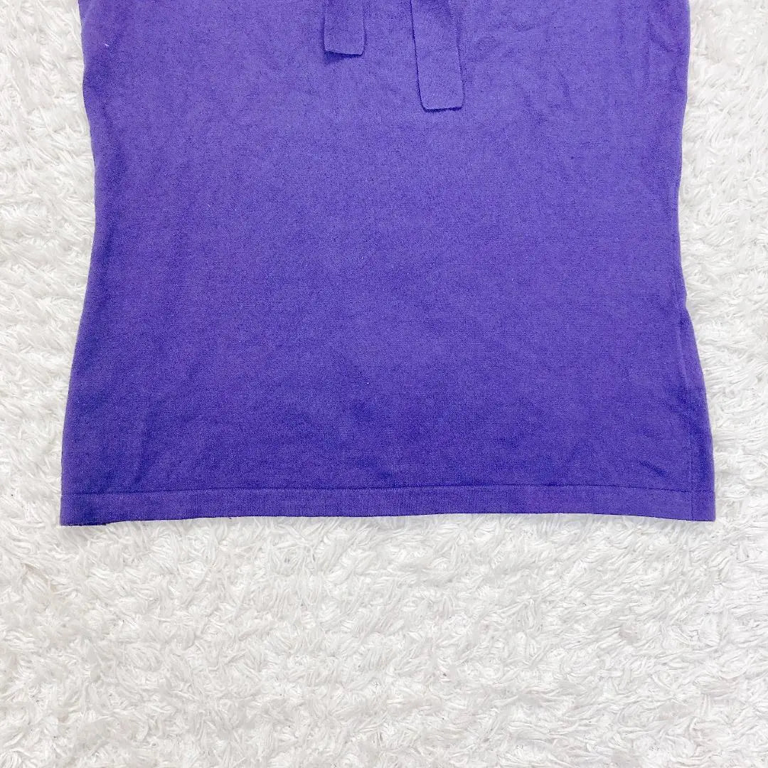 UNITED Untitle Size 2 Square Neck Top Beaded Purple