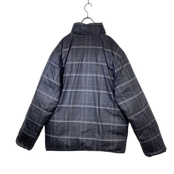 NIKE Reversible Down Jacket Black Gray Check XL Size | NIKE ナイキ リバーシブル ダウンジャケット 黒グレー チェック XLサイズ