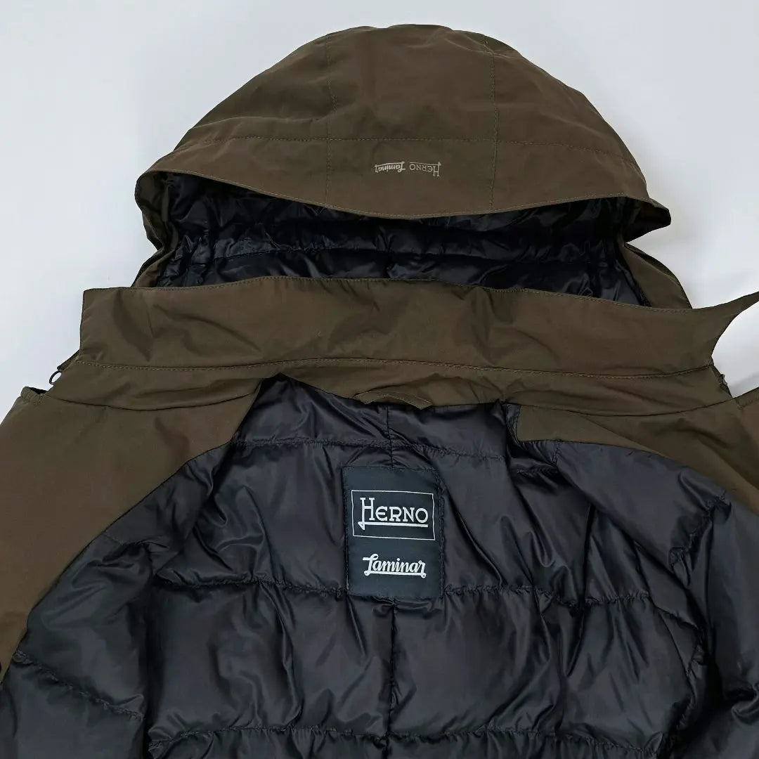 Belleza polar ★ Herno Laminar × Gabardina GORE-TEX 44 | 極美品★ヘルノ LAMINAR×GORE-TEX トレンチダウンコート 44