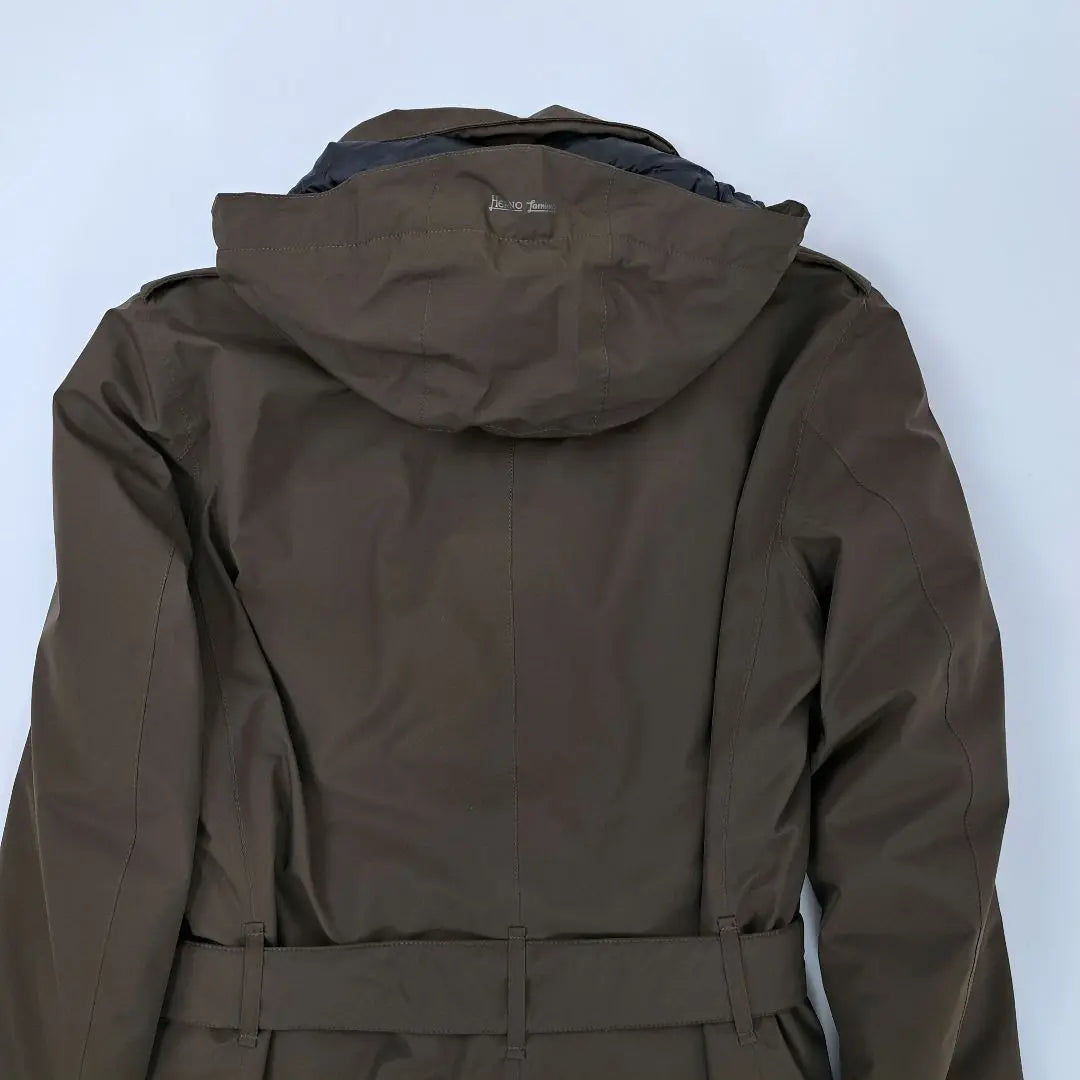 Belleza polar ★ Herno Laminar × Gabardina GORE-TEX 44 | 極美品★ヘルノ LAMINAR×GORE-TEX トレンチダウンコート 44