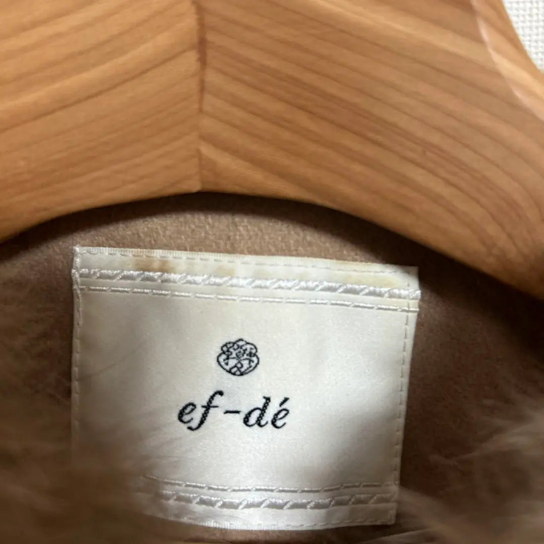 ✨ef-de✨ Beige Women's Hooded Duffle Coat/Outerwear/【9】