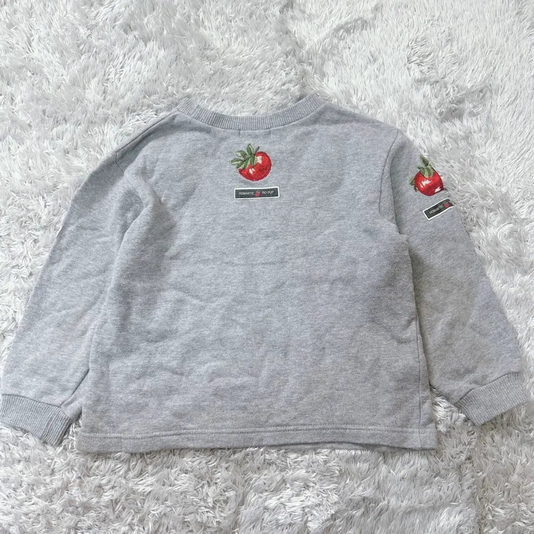 RIO PUP Kids Long Sleeve Sweatshirt (110) Gray Korea