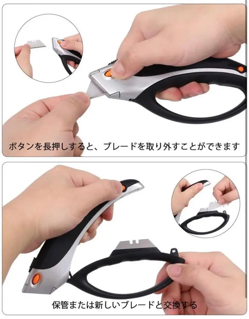 Multi-functional cutter knife, retractable, sharp cutter knife