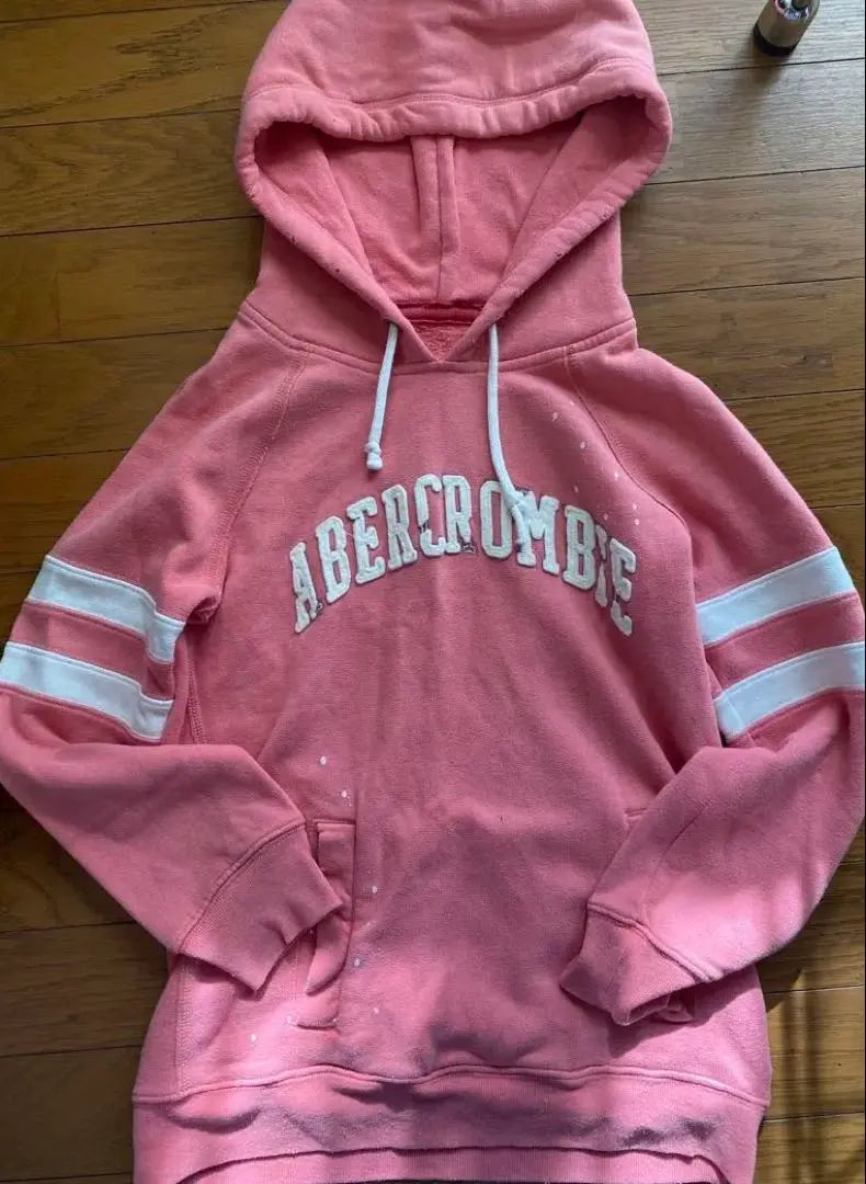 Abercrombie pink hoodie with hood