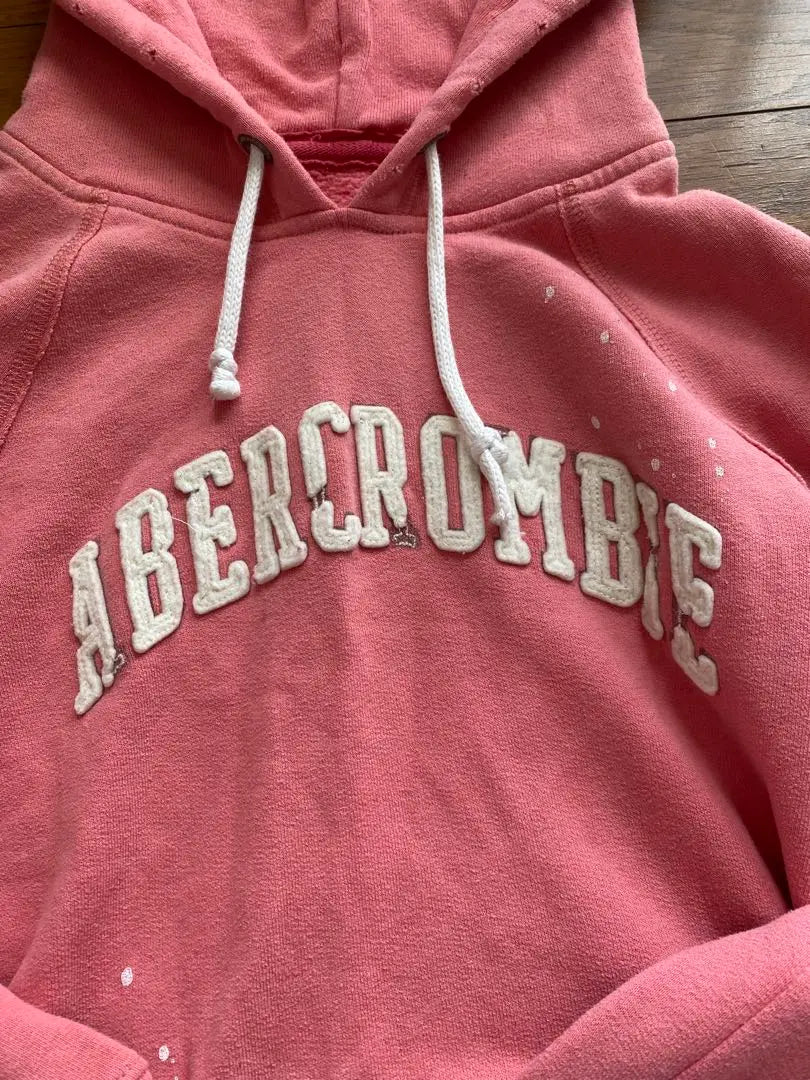 Abercrombie pink hoodie with hood