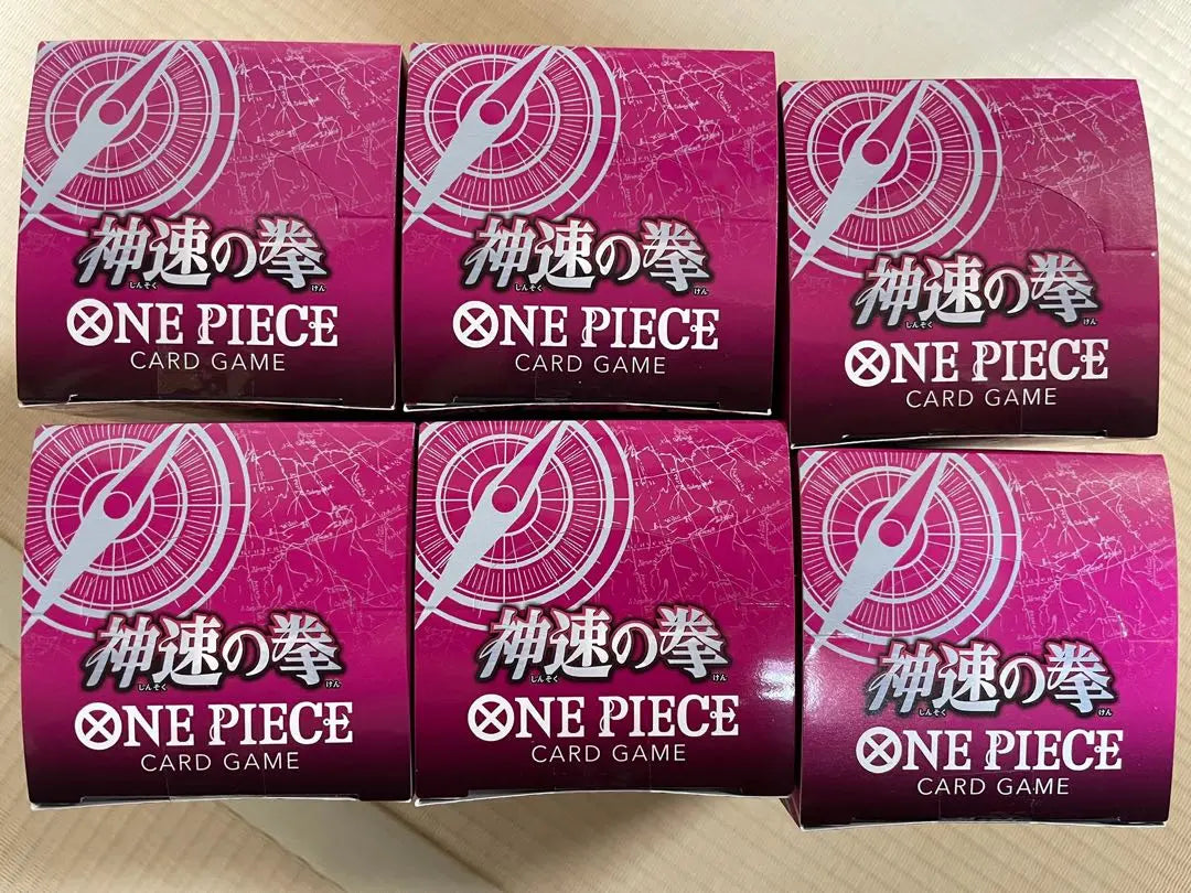 One Piece Card, Shinsoku no Fist, 6 boxes with new, unopened tape